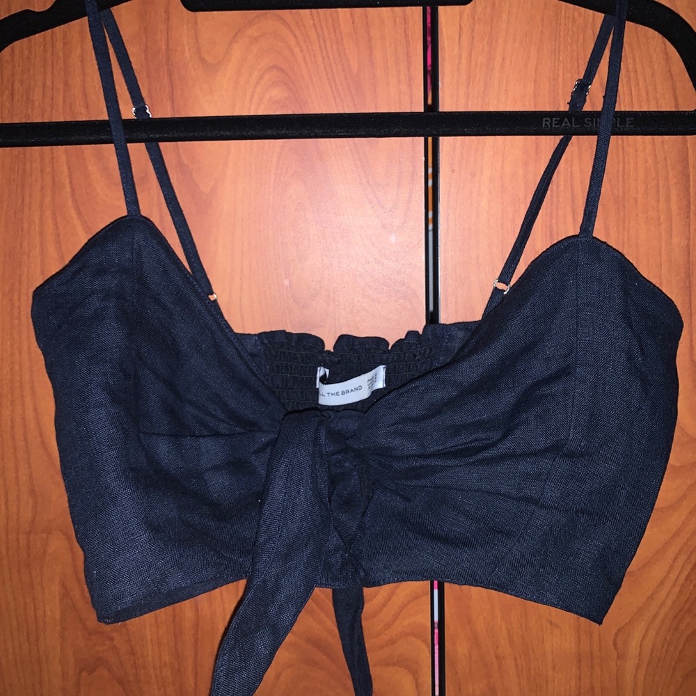 Linen sleeveless top